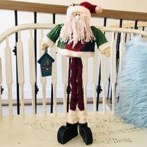 RUSTIC Christmas Santa,‎ Christmas Decor, Very Good Condition